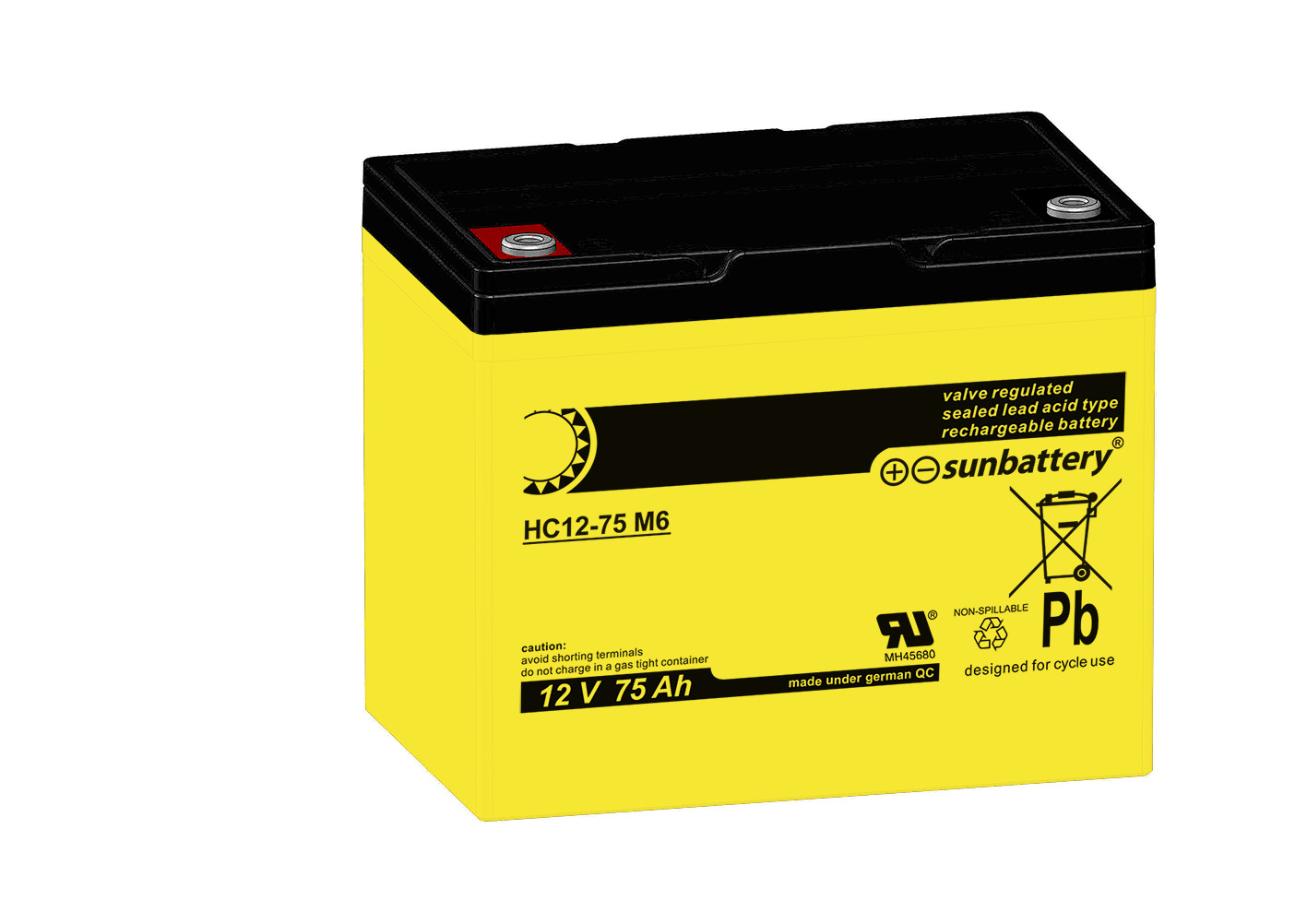 SUN Battery HC12-75 M6
